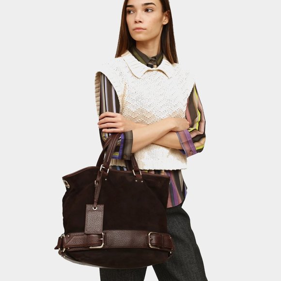 Dolce & Gabbana Brown Suede Miss Loop Bag - Picture 6 of 9